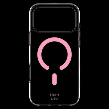EFM Ibiza Glow In The Dark Case with D3O Zero for iPhone 17 Pro Max - Pink